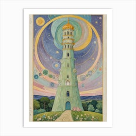 Tower Tarot Card Art Print