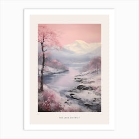 Dreamy Winter National Park Poster  The Lake District England 2 Art Print