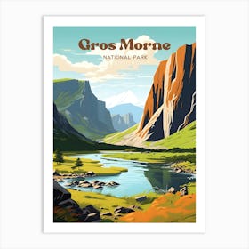 Gros Morne Park Canada Outdoor Modern Travel Art Art Print