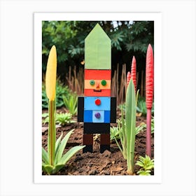 Garden Robot Art Print