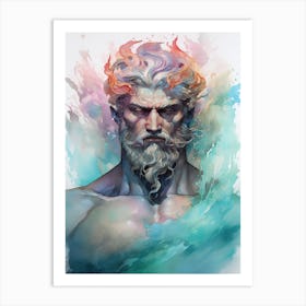 Illustration Of A Poseidon 6 Art Print