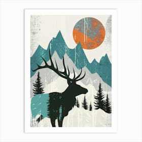 Elk Canvas Print 1 Art Print