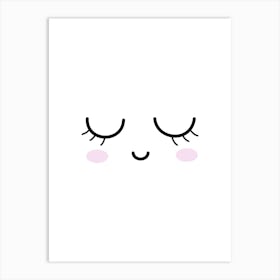 Kawaii Face Art Print