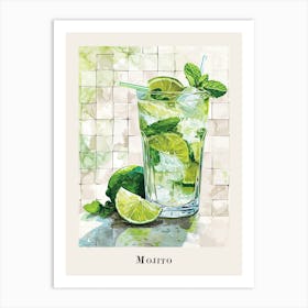 Mojito Tile Poster 1 Art Print