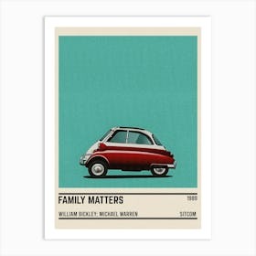 Family Matters Car Art Print