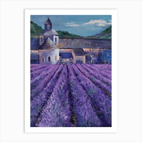 Lavendelfeld Art Print