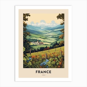 Gr54 France Vintage Hiking Travel Poster Art Print