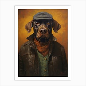 Gangster Dog Plott Hound Art Print