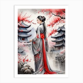 Chinese Lady 1 Art Print