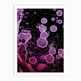 Alcohol Ink Abstraction Mysterious Purple Art Print