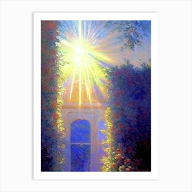 Villa Medici, Italy Classic Monet Style Painting Art Print