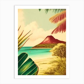 Mauritius Mauritius Vintage Sketch Tropical Destination Art Print