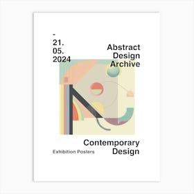 Abstract Design Archive Poster 30 Art Print