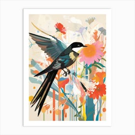 Bird Painting Collage Chimney Swift 2 Art Print