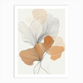 Ginkgo Leaves 7 Art Print