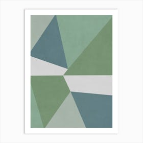 Geometric Triangles - GC02 Art Print