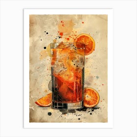 Orange Drink 27 Art Print