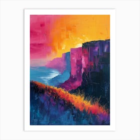 Sunset On The Cliffs Art Print