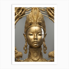 Golden Empress Art Print