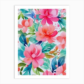 Watercolor Flowers 10 Art Print