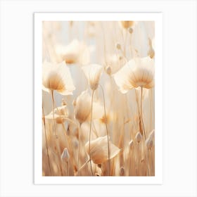 Boho Dried Flowers Morning Glory 3 Art Print