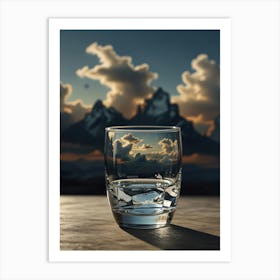 Glass Of Water 3 Art Print