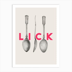 Lick The Spoon Art Print