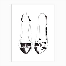 Classic Black Heels Art Print