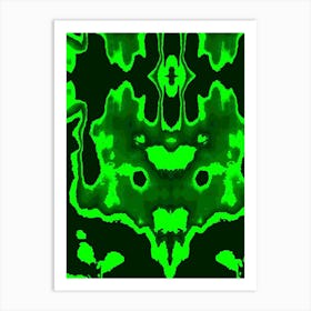 Green Blotch Art Print