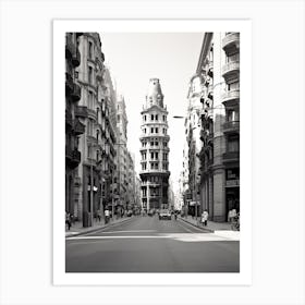 Barcelona, Spain, Photography In Black And White 4 Art Print