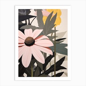 Flower Illustration Black Eyed Susan 1 Art Print