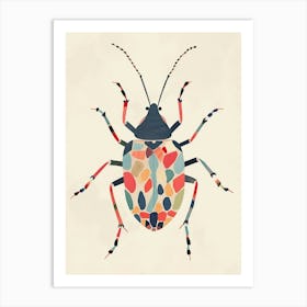 Colourful Insect Illustration Aphid 14 Art Print