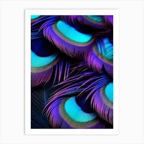 Peacock Feathers 3 Art Print