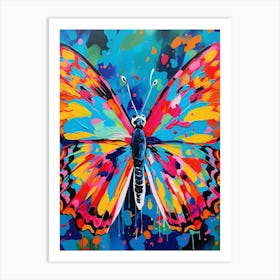 Pop Art Brimstone Butterfly 3 Art Print