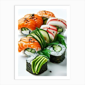 Sushi And Vegetables Art Print