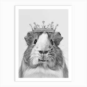 Guinea Pig With Crown 2 Art Print