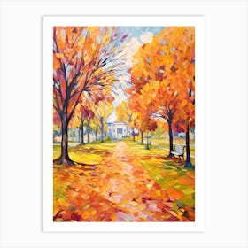 Autumn City Park Painting City Park New Orleans United States Art Print