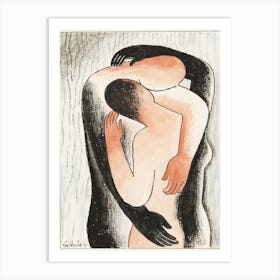 Embrace (1930), Mikuláš Galanda Art Print