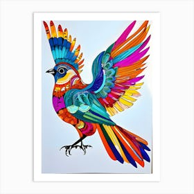 Colorful Bird ~ Reimagined 1 Art Print