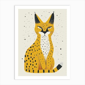 Yellow Bobcat 3 Art Print