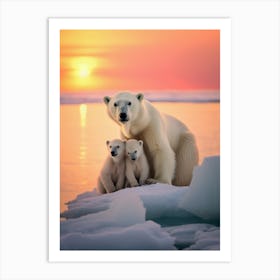 Polar Bears Art Print