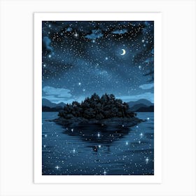 Night Sky With Stars Art Print