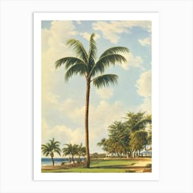 Flynns Beach Australia Vintage Art Print