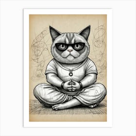 Grumpy Cat 2 Art Print