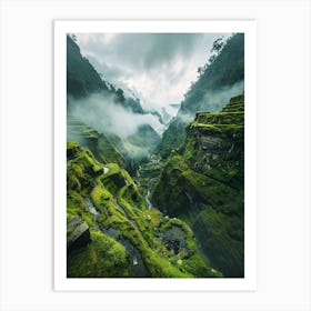 Rice Terraces Art Print