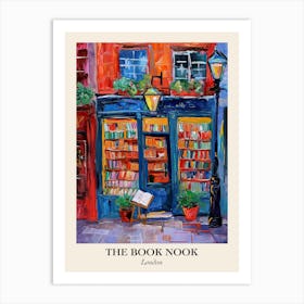 London Book Nook Bookshop 3 Poster Art Print