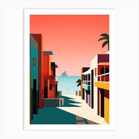 Maldives, Bold Outlines 1 Art Print