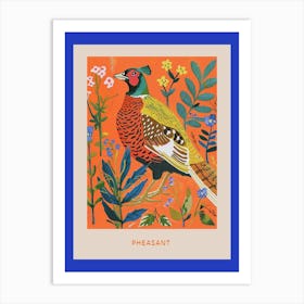 Spring Birds Poster Pheasant 2 Art Print