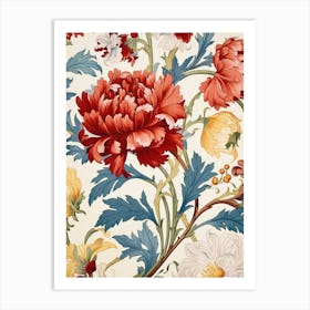 Victorian Peonies Art Print