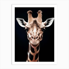 Color Photograph Of Giraffe 1 Art Print